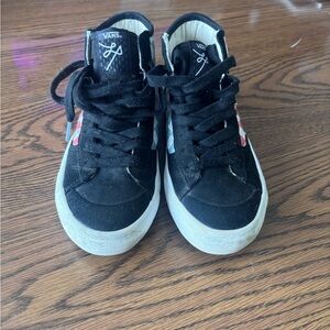 Vans Kids Black and White Sneakers